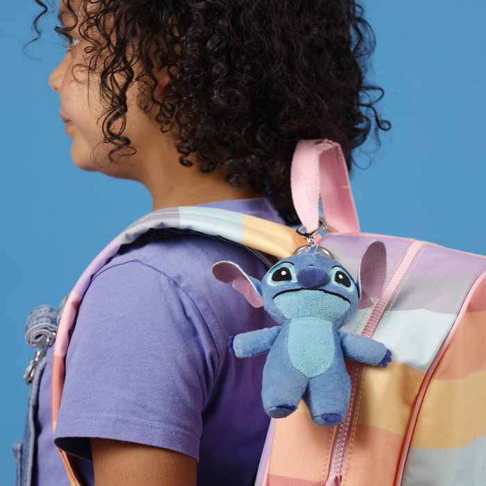 PEERS HARDY Porte-clés peluche Stitch Disney 3D avec doudou en peluche - Figure de personnage et trousseau