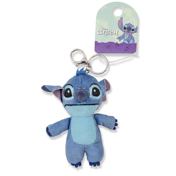 PEERS HARDY Porte-clés peluche Stitch Disney 3D avec doudou en peluche - Figure de personnage et trousseau