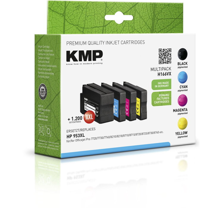 KMP H166VX Multipack compatible avec HP 953 XL KMP H166VX Multipack compatible avec HP 953 XL