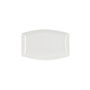 Quid Plat Rectangulaire Gastro Porcelaine Blanc 25.2x16x2 cm (24 Unités) - Apte Micro-ondes et Lave-vaisselle