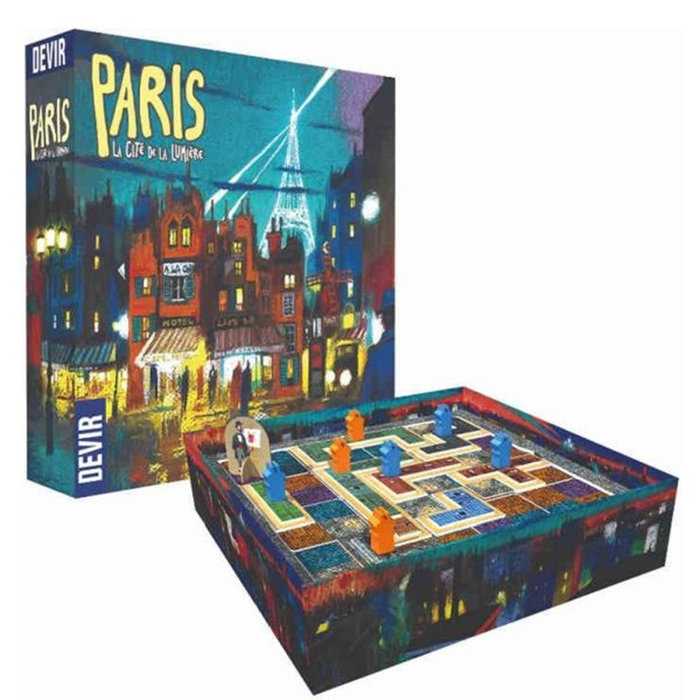 Devir Jeu de société Paris: La Cité de la Lumière Édition en Espagnol Placement de tuiles
