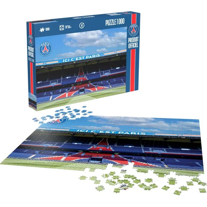 Megableu Puzzle 2D Paris Saint-Germain (PSG) - 1000 Pièces - Dès 14 Ans - En Français