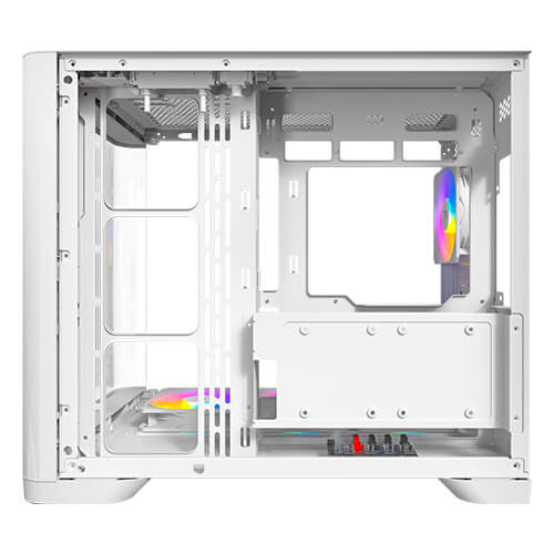 Antec C5 Curve Boîtier PC Gaming Mid Tower ATX Blanc avec 4 Ventilateurs ARGB PWM Vitre Trempée Antec C5 Curve Boîtier PC Gaming Mid Tower ATX Blanc avec 4 Ventilateurs ARGB PWM Vitre Trempée