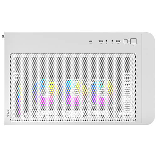 Antec C5 Curve Boîtier PC Gaming Mid Tower ATX Blanc avec 4 Ventilateurs ARGB PWM Vitre Trempée Antec C5 Curve Boîtier PC Gaming Mid Tower ATX Blanc avec 4 Ventilateurs ARGB PWM Vitre Trempée