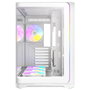Antec C5 Curve Boîtier PC Gaming Mid Tower ATX Blanc avec 4 Ventilateurs ARGB PWM Vitre Trempée