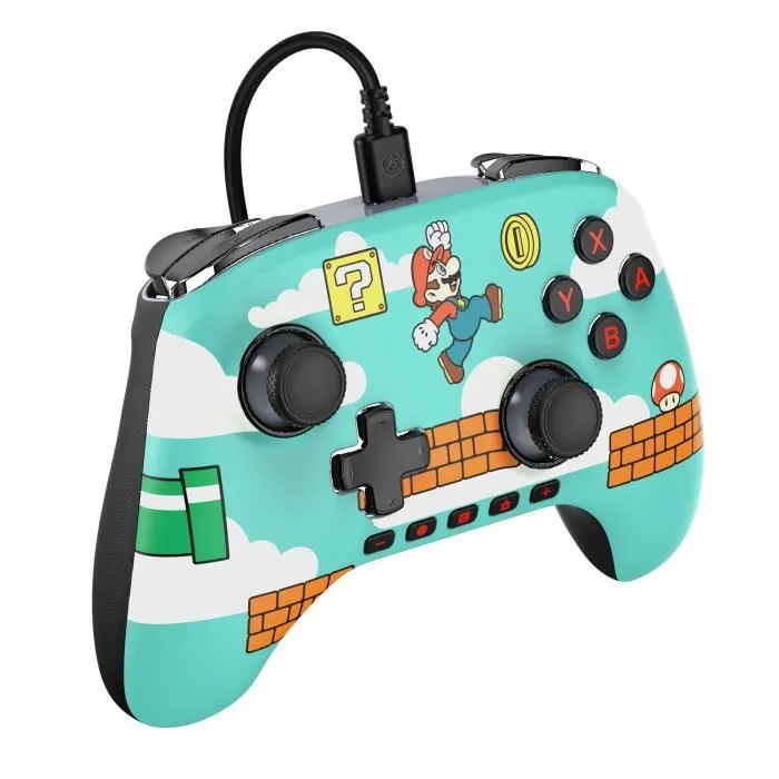 Power A Manette filaire Mario Time pour Nintendo Switch - Ergonomique, avec design Mario