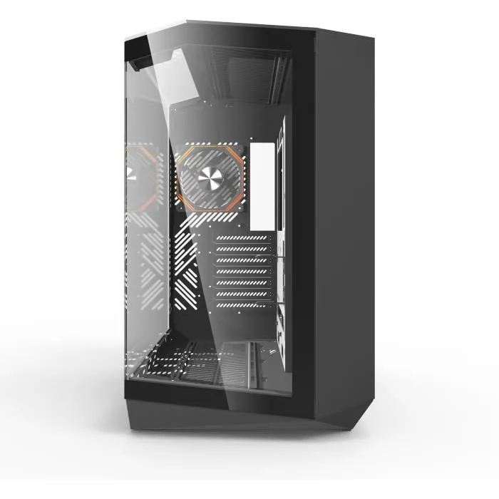 Darkflash DY470 - Boîtier PC Cube ATX sans alimentation - Noir - 4 ventilateurs ARGB, verre trempé, ports USB 3.0 et Type-C Darkflash DY470 - Boîtier PC Cube ATX sans alimentation - Noir - 4 ventilateurs ARGB, verre trempé, ports USB 3.0 et Type-C