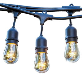 Lumisky MAFY 20 LIGHT - Guirlande lumineuse 10 m avec 20 ampoules à filament vintage E27 LED blanc chaud