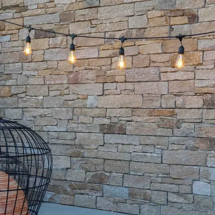 Lumisky Guirlande Lumineuse Exterieur MAFY 20 LIGHT - 10 m, 20 Ampoules LED Filament Vintage Blanc Chaud E27