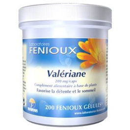FENIOUX Valeriana 270 mg 200 capsules complément alimentaire relaxation sommeil