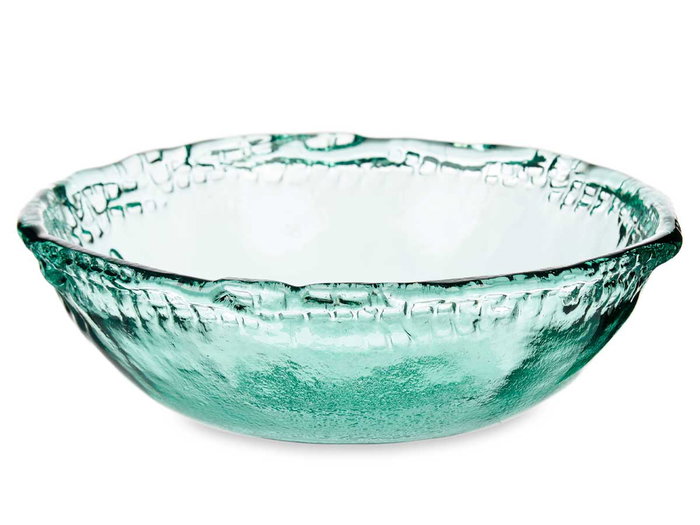 GIFTDECOR Vase Azteca en verre recyclé transparent 21cm