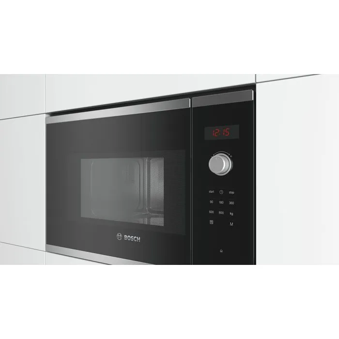 Bosch Micro-ondes encastrable Serie 4 BFL523MS0 Inox 800 W Bosch Micro-ondes encastrable Serie 4 BFL523MS0 Inox 800 W
