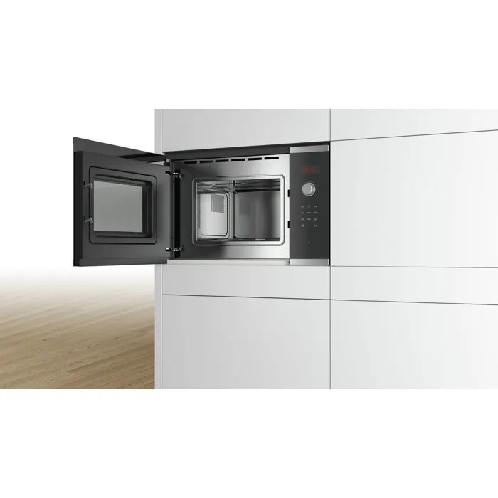 Bosch Micro-ondes encastrable Serie 4 BFL523MS0 Inox 800 W Bosch Micro-ondes encastrable Serie 4 BFL523MS0 Inox 800 W