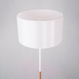 Lampadaire Puducherry style nordique en acier et textile, 1590 mm