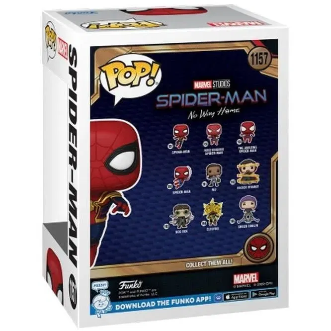 Funko Pop! Marvel Studios Spider-Man No Way Home - Spider-Man Tête oscillante - Figurine à collectionner 1157 - 9 cm