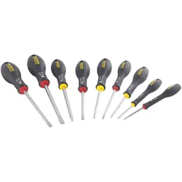 STANLEY FATMAX FMHT65439-0 - Jeu de 10 Tournevis pour Électricien et Mécanicien avec Testeur - Lame en Acier Renforcé - Fabrication Française