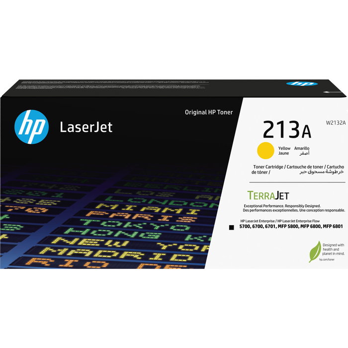 HP Cartouche de Toner 213A Jaune W2132A