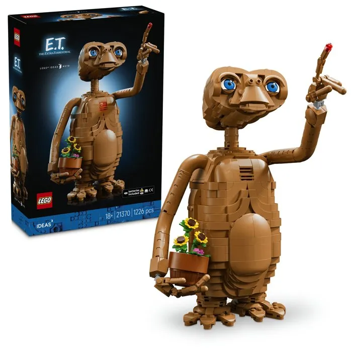 Lego Set de construction LEGO Ideas E.T. l'Extra-Terrestre avec figurine articulée de 30 cm Lego Set de construction LEGO Ideas E.T. l'Extra-Terrestre avec figurine articulée de 30 cm