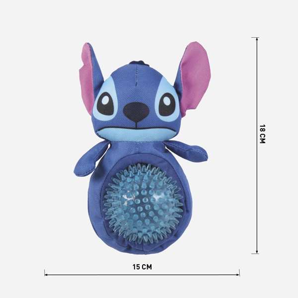 Cerdá Peluche Stitch pour Chien, Jouet en Peluche Boule, 13.0 x 9.0 x 24.0 cm, Bleu, À partir de 3 Ans