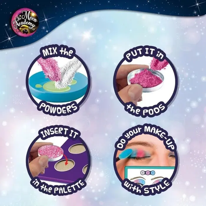 Lisciani Giochi - Kit de Loisirs Créatifs Ombre à Paupières The Moon Academy - Composants pour Fards, Boîtiers, Activité Enfant 8 ans Lisciani Giochi - Kit de Loisirs Créatifs Ombre à Paupières The Moon Academy - Composants pour Fards, Boîtiers, Activité Enfant 8 ans