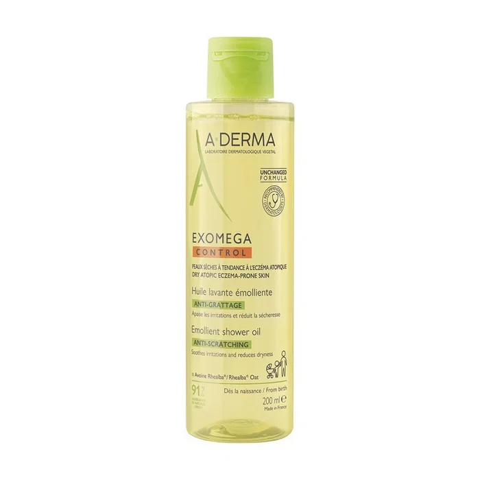 A-Derma Exomega Control Huile de Douche Émolliente 200 ml