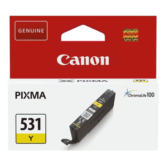 Canon CLI-531Y Cartouche d'encre jaune pour imprimante Canon Canon CLI-531Y Cartouche d'encre jaune pour imprimante Canon