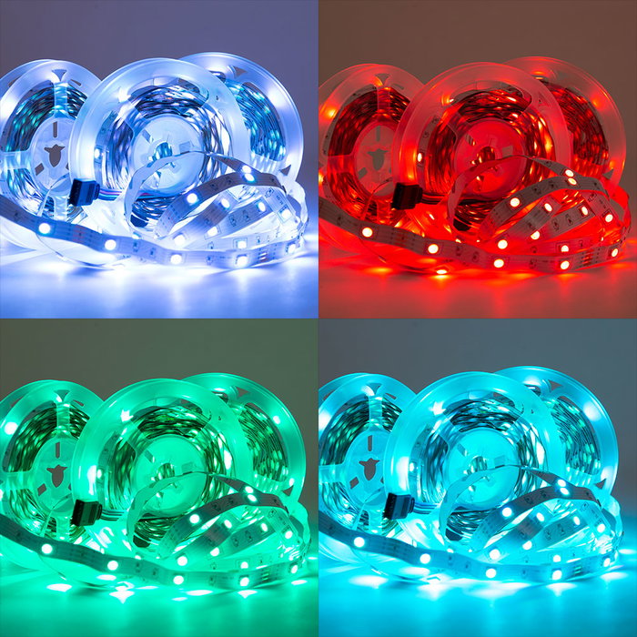 Kit Ruban LED RGB 15m 108W 4500Lm 450 LEDs avec Télécommande et Contrôle Bluetooth Kit Ruban LED RGB 15m 108W 4500Lm 450 LEDs avec Télécommande et Contrôle Bluetooth