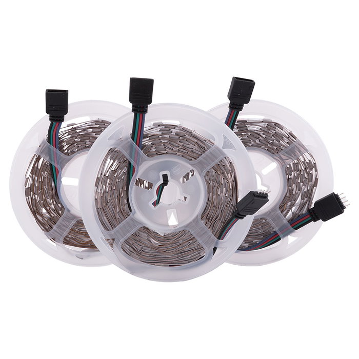 Kit Ruban LED RGB 15m 108W 4500Lm 450 LEDs avec Télécommande et Contrôle Bluetooth Kit Ruban LED RGB 15m 108W 4500Lm 450 LEDs avec Télécommande et Contrôle Bluetooth