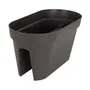 Artevasi Jardinière pour Balcon Capri - Gris Anthracite - 30 x 60 x H 30 cm - 26,8 Litres - Design Élégant
