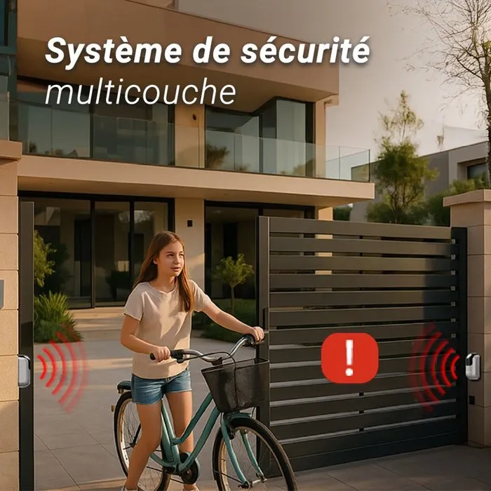 EZVIZ HG2 400 Kit de motorisation de portail connecté pour portail coulissant jusqu'à 400 kg et 6 m de longueur