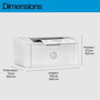 HP Imprimante laser mono M110w compacte WiFi - Jusqu'à 20 ppm, impression professionnelle