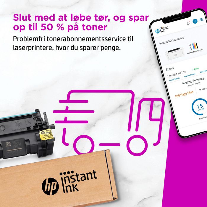 HP Imprimante laser mono M110w compacte WiFi - Jusqu'à 20 ppm, impression professionnelle