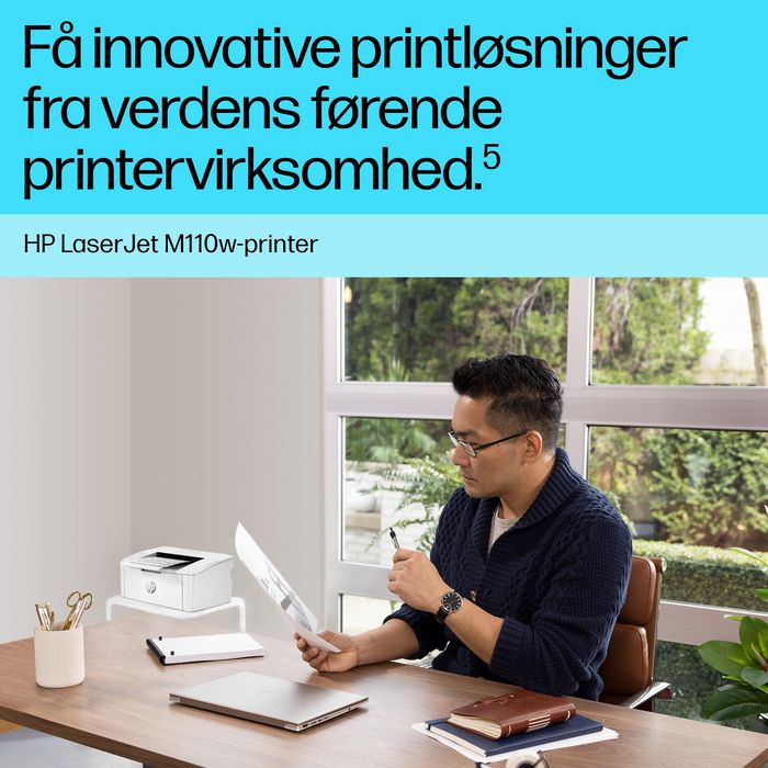 HP Imprimante laser mono M110w compacte WiFi - Jusqu'à 20 ppm, impression professionnelle