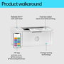 HP Imprimante laser mono M110w compacte WiFi - Jusqu'à 20 ppm, impression professionnelle