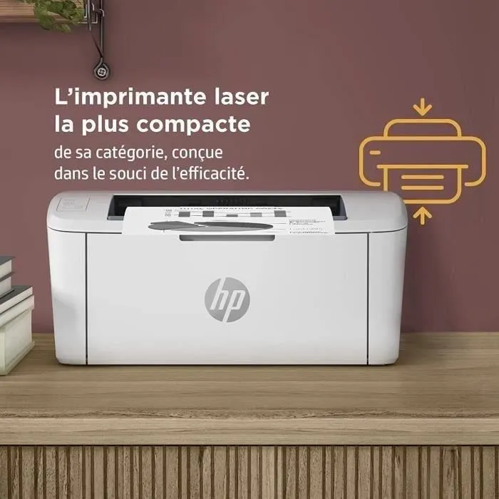 HP Imprimante Laser LaserJet M110w Monofonction Noir et Blanc Compacte avec Wi-Fi et Application HP Smart pour Bureau