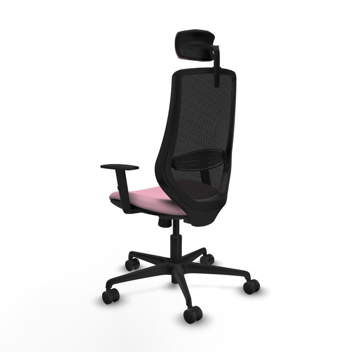 Piqueras y Crespo Chaise de Bureau Mardos Rose et Noir