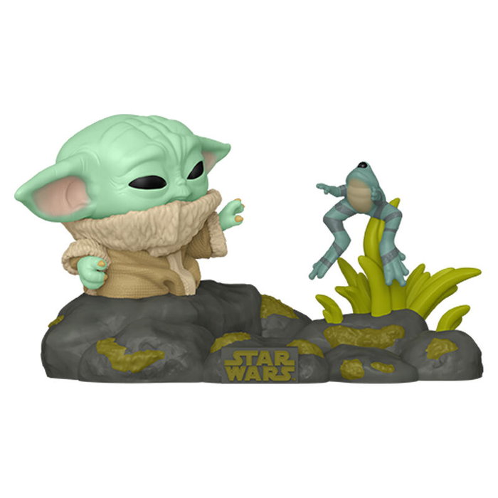 FUNKO Pop Deluxe Star Wars The Mandalorian Grogu avec grenouille