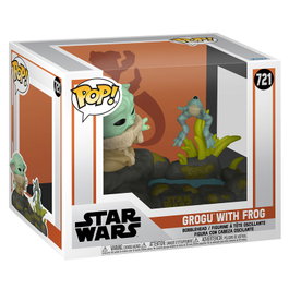 FUNKO Pop Deluxe Star Wars The Mandalorian Grogu avec grenouille