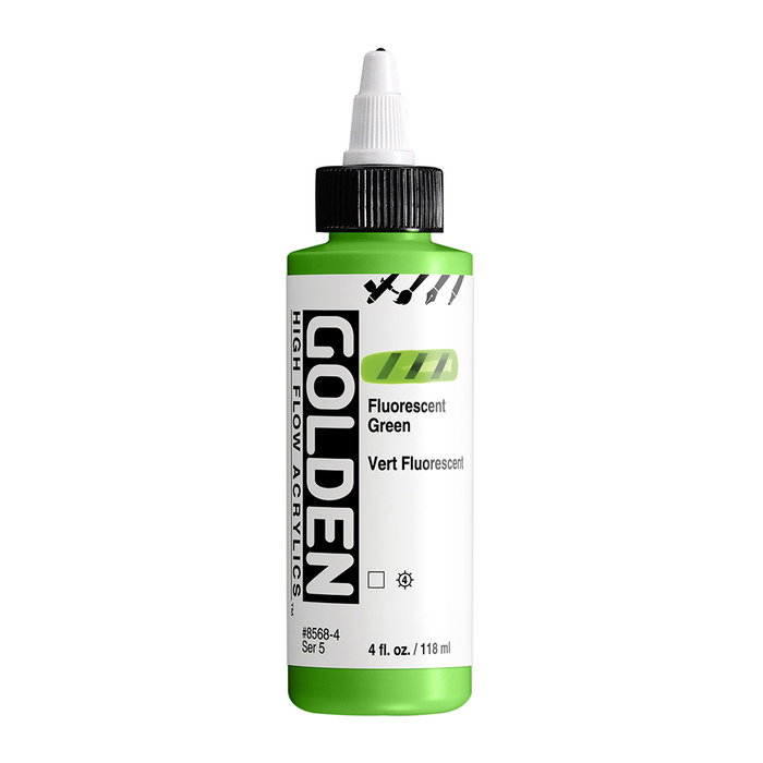 Golden Couleurs Acryliques High Flow Vert Fluorescent 118 ml Golden Couleurs Acryliques High Flow Vert Fluorescent 118 ml