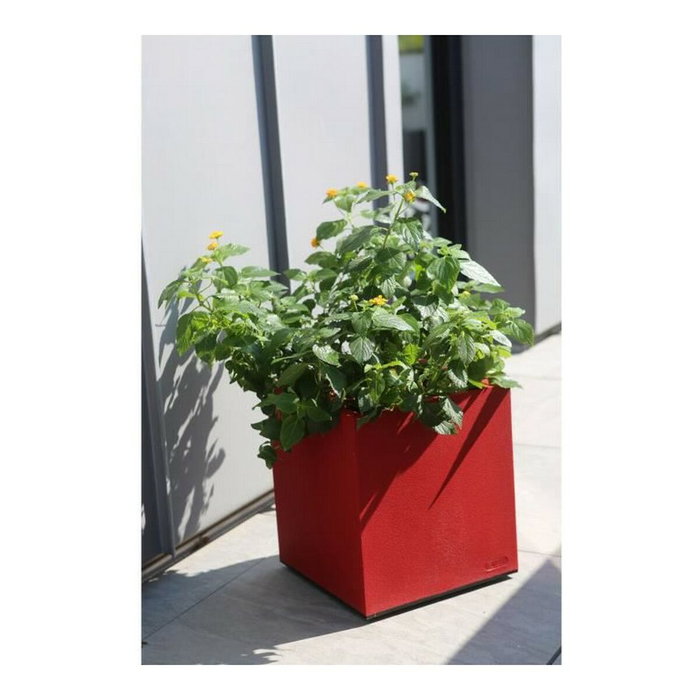 Riviera Bac à fleurs Granit rouge carré 38L