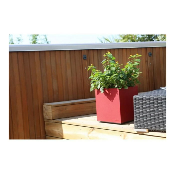 Riviera Bac à fleurs Granit rouge carré 38L