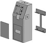 Ergonomic Solutions SpacePole Mini Kiosk - Support mural pour borne interactive, écrans jusqu'à 27", intégration périphériques (imprimante, scanner)