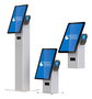 Ergonomic Solutions SpacePole Mini Kiosk - Support mural pour borne interactive, écrans jusqu'à 27", intégration périphériques (imprimante, scanner)