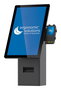 Ergonomic Solutions SpacePole Mini Kiosk - Support mural pour borne interactive, écrans jusqu'à 27", intégration périphériques (imprimante, scanner)