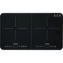 Severin Plaque de cuisson à induction posable DK9194 - 2 foyers vitrocéramiques, 10 niveaux de puissance, 3400W, commande tactile, minuteur