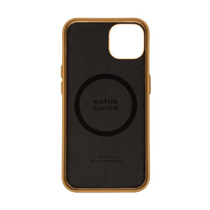 Native Union Coque (Re)Classic pour iPhone 15 en matière végétale Yatay, protection anti-chute, compatible MagSafe, textile recyclé - Cadre en polycarbonate 100% recyclé