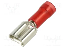 PANDUIT Connecteur plat femelle rouge isolé 6,3mm 0,8mm