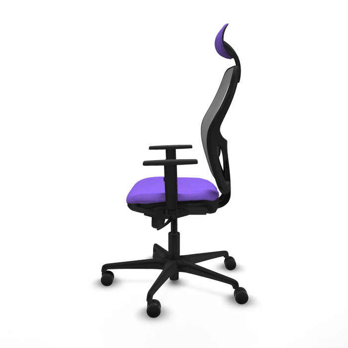 Piqueras y Crespo Chaise de Bureau Jorquera Lila et Gris