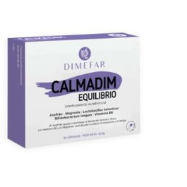DIMEFAR Calmadim Equilibrio 30 gélules - Complément alimentaire équilibre mental, magnésium et vitamine B6