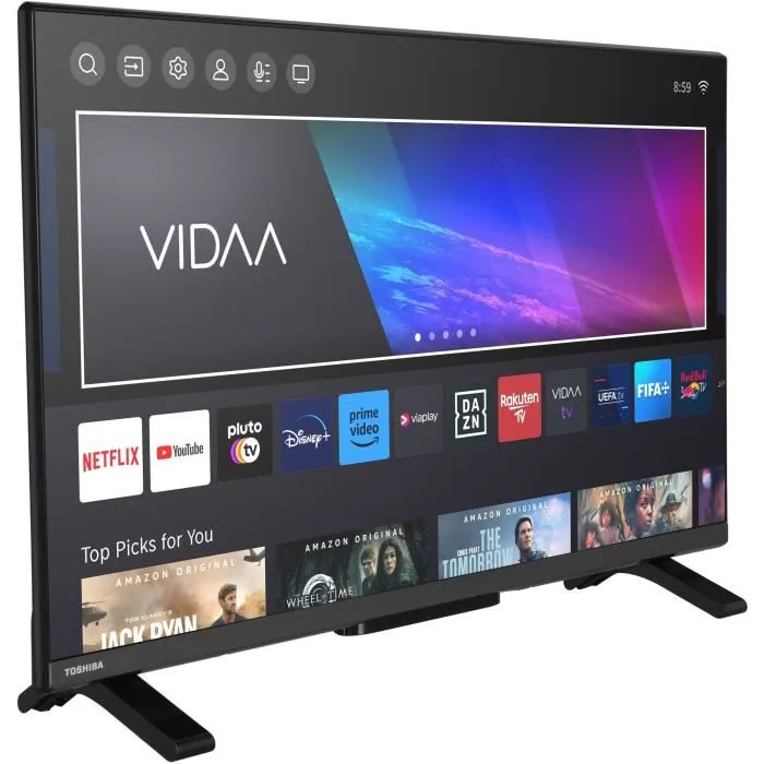 Toshiba 32WV2E63DG Téléviseur LED 32 pouces HD Ready Smart TV DTS Virtual:X 2xHDMI
